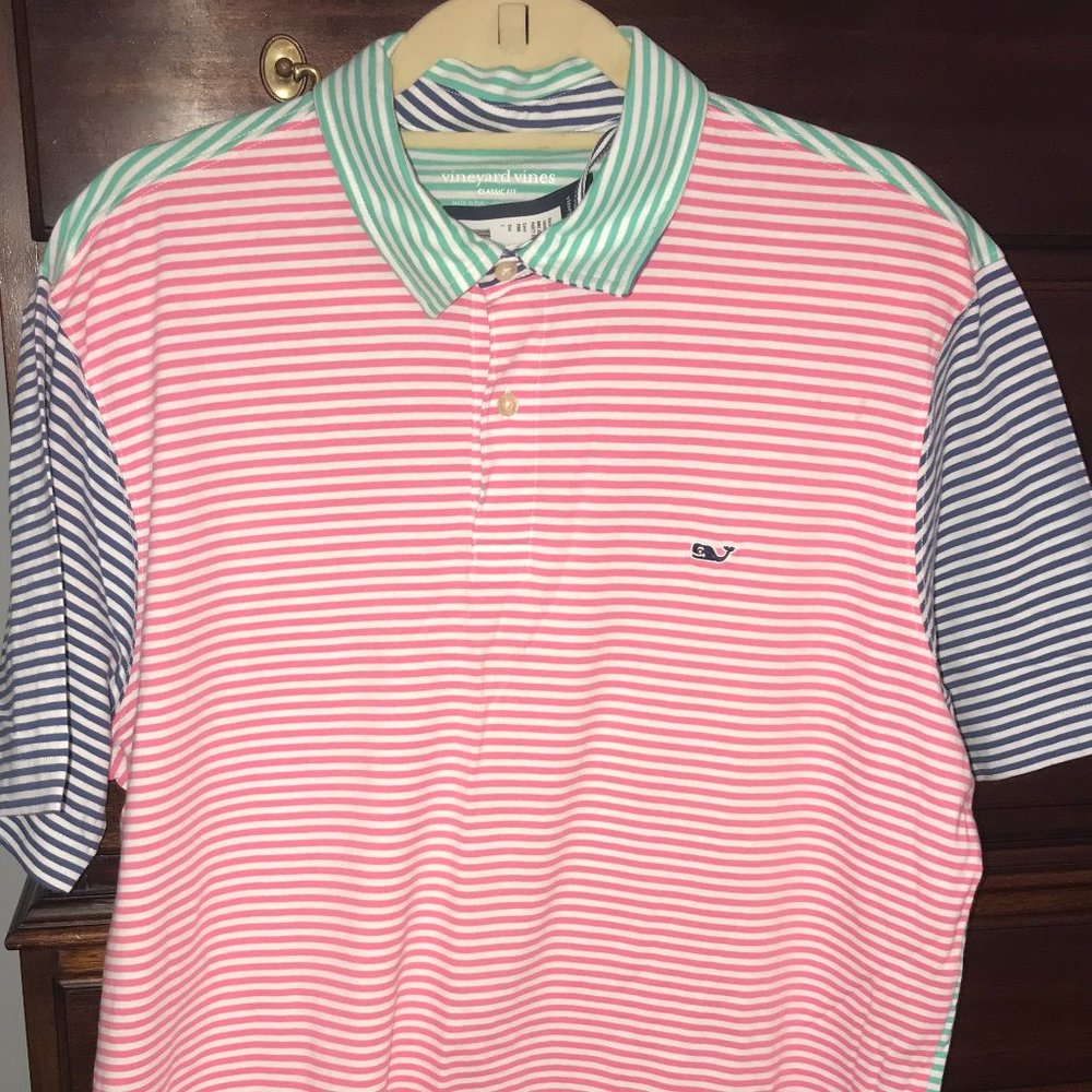 Men's Vineyard Vines, Jersey Polo, size L